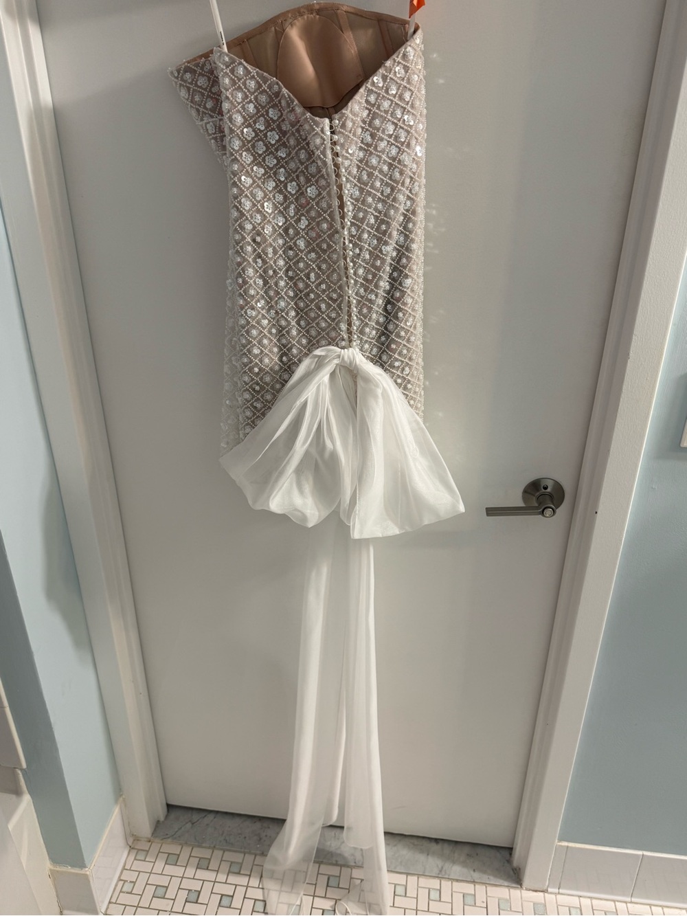 Watters Crescendo strapless bow mini dress - Picture 4 of 7